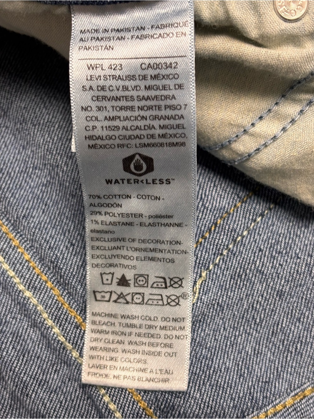 Levi's Jeans Signature Gold Womans 12 M Mid Rise Straight Western Classic Trendy - Picture 6 of 9